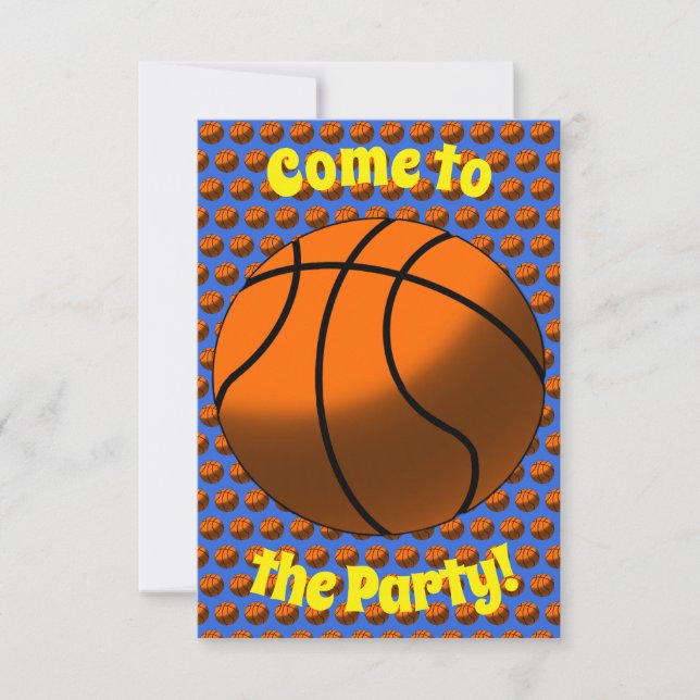 Invitación del partido de baloncesto (Anverso)