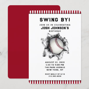 Invitación del partido de béisbol