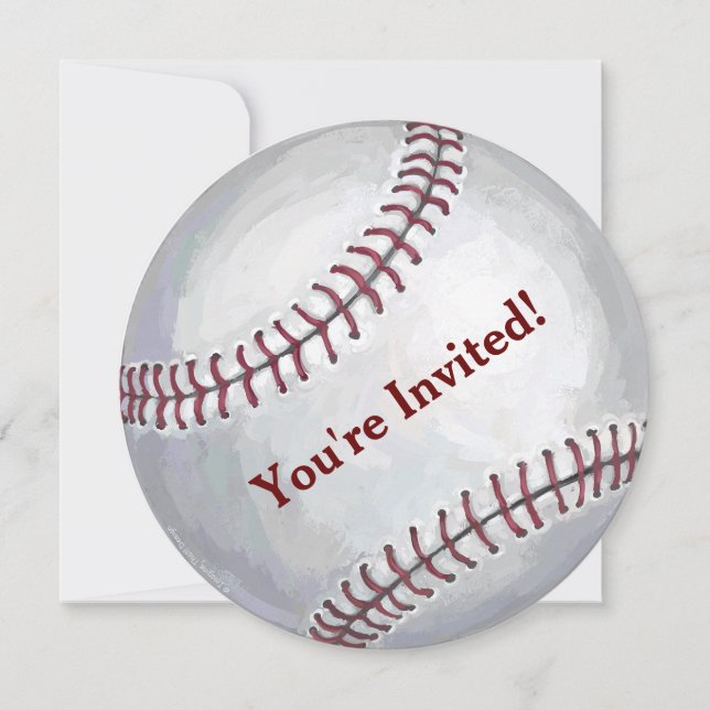 Invitación del partido de béisbol (Anverso)
