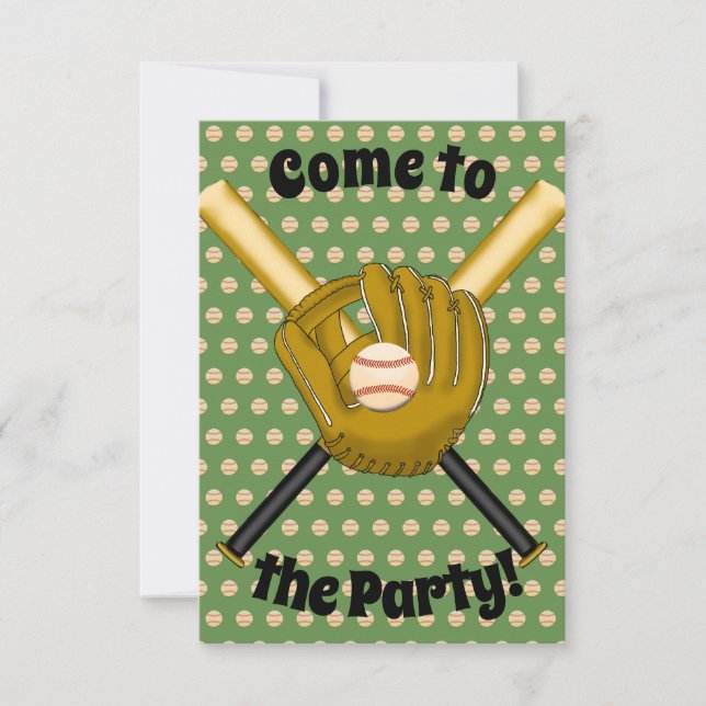 Invitación del partido de béisbol (Anverso)