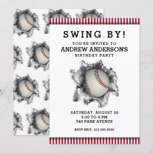 Invitación del partido de béisbol