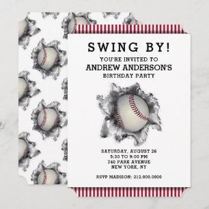 Invitación del partido de béisbol