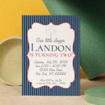 Invitación del partido de béisbol "Little Slugger"