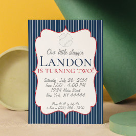 Invitación del partido de béisbol "Little Slugger"
