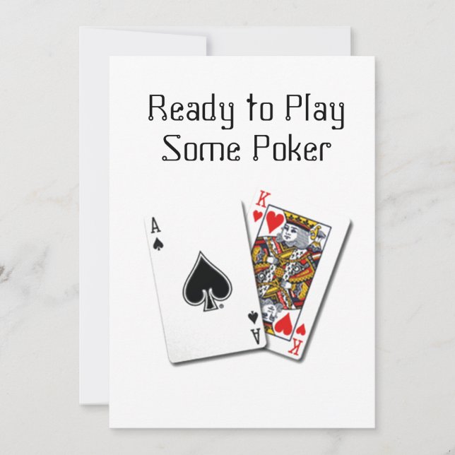 INVITACIÓN DEL PARTIDO DE CARTAS "LISTO PARA JUGAR (Anverso)