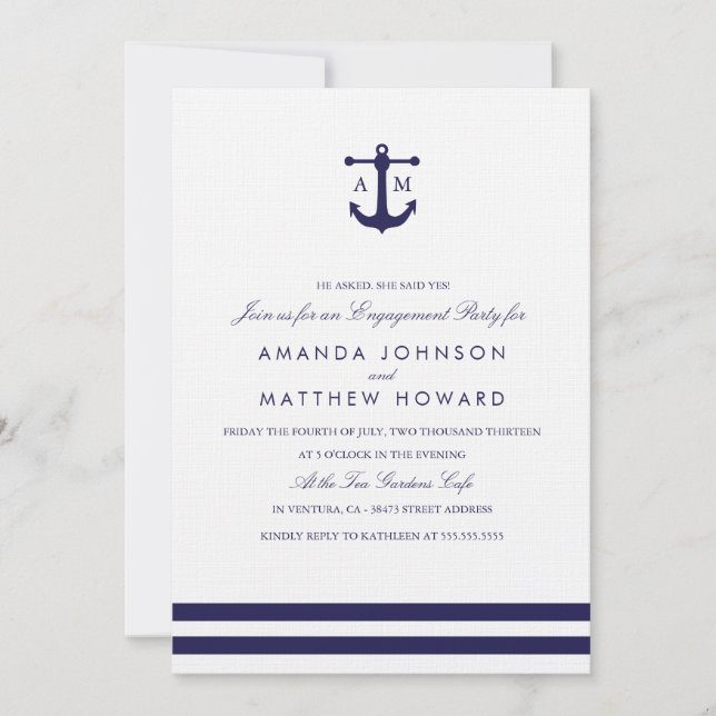 Invitación del partido de compromiso Boda de la Ma (Anverso)