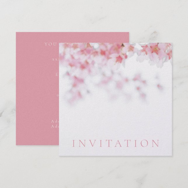 INVITACIÓN DEL PARTIDO DE COMPROMISO: CHERRY BLOSS (Anverso / Reverso)