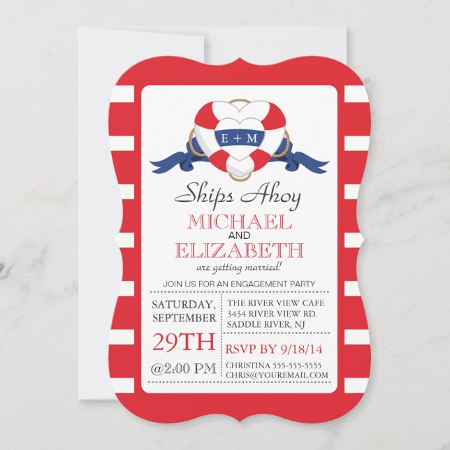 Invitación del Partido de Compromiso de la Boya de (Anverso)
