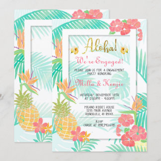 Invitación del Partido de Compromiso de Luau Aloha