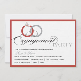 Invitación del Partido de Compromiso de Script Roj