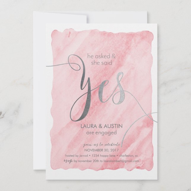 Invitación Del Partido De Compromiso Dijo Sí (Anverso)