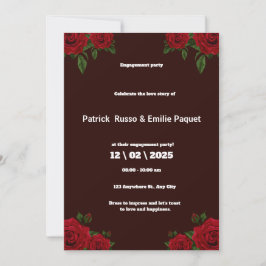 Invitación del Partido de Compromiso Floral de Ros