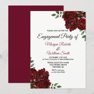 Invitación del Partido de Compromiso Romántico Ros