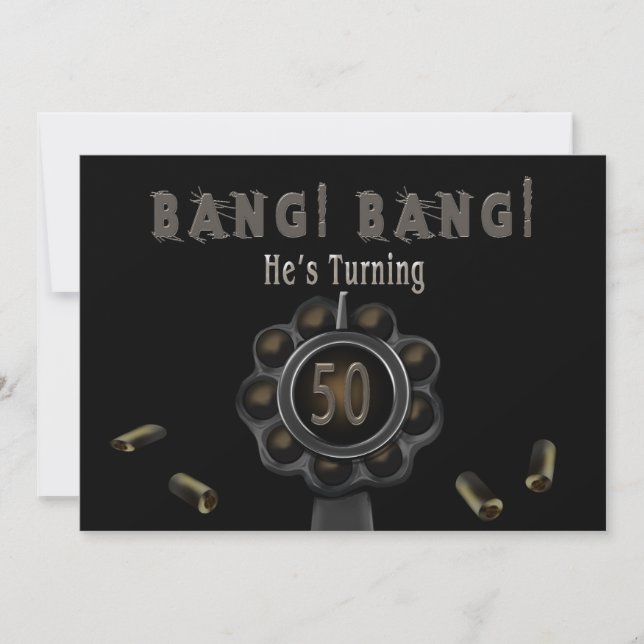 INVITACIÓN DEL PARTIDO DE CUMPLEAÑOS - 50 - BANG P (Anverso)