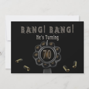 INVITACIÓN DEL PARTIDO DE CUMPLEAÑOS - 70 - ¡BANG!