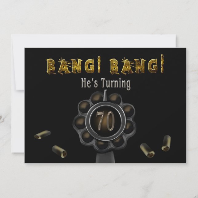 INVITACIÓN DEL PARTIDO DE CUMPLEAÑOS - 70 - BANG B (Anverso)
