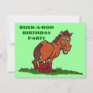 INVITACIÓN DEL PARTIDO DE CUMPLEAÑOS DE BUCKAROO ~