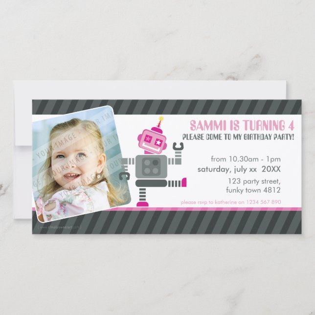 INVITACIÓN DEL PARTIDO DE CUMPLEAÑOS DE FOTO :: BA (Anverso)