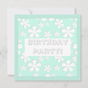 INVITACIÓN DEL PARTIDO DE CUMPLEAÑOS DE MINT GREEN