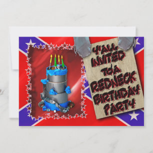 INVITACIÓN DEL PARTIDO DE CUMPLEAÑOS REDNECK - CIN
