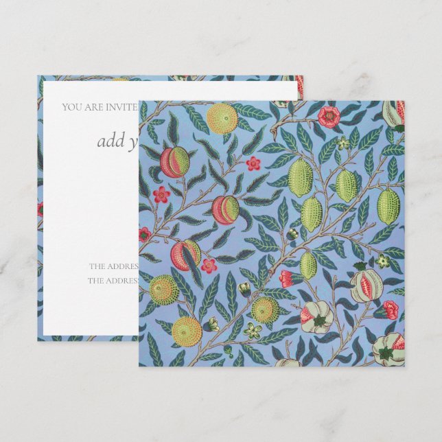 INVITACIÓN DEL PARTIDO DE CUMPLEAÑOS : WILLIAM MOR (Anverso / Reverso)