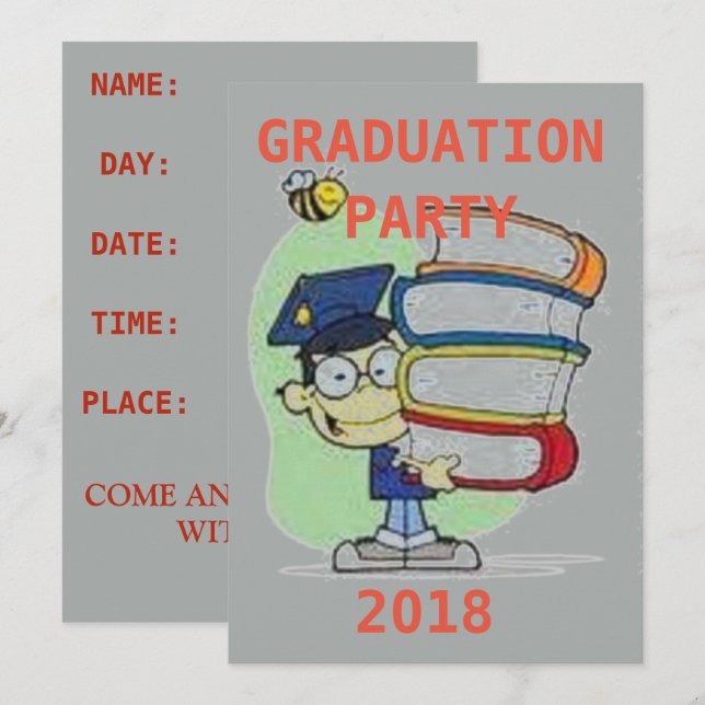 INVITACIÓN DEL PARTIDO DE GRADUACIÓN (Anverso / Reverso)