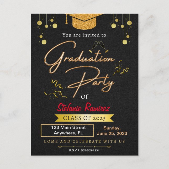 INVITACIÓN DEL PARTIDO DE GRADUACIÓN (Anverso)