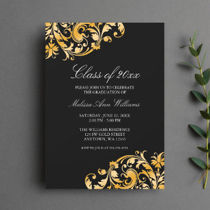 Invitación del partido de graduación Black Gold Sw