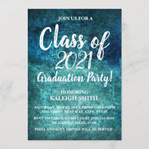 Invitación del Partido de Graduación Blanca Azul d