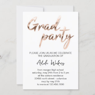 Invitación del Partido de Graduación Blanca Rosa