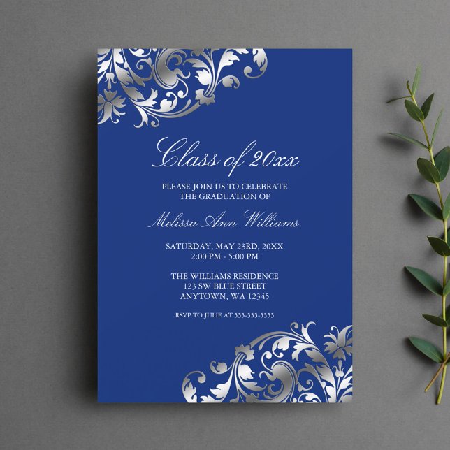 Invitación del partido de graduación Blue Silver S (Subido por el creador)