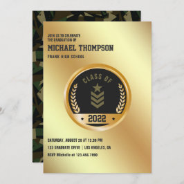 Invitación del Partido de Graduación con temática 