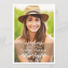 Invitación del Partido de Graduación de Foto de Mo