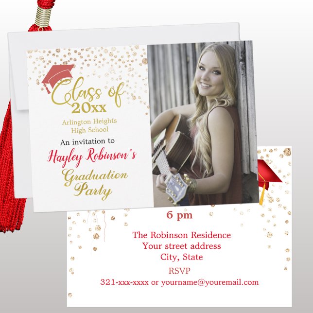 Invitación del Partido de Graduación de Foto de Re (Subido por el creador)