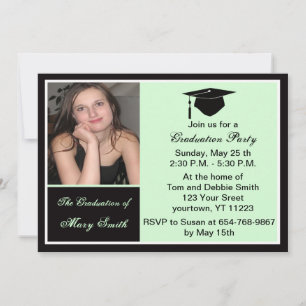 Invitación del Partido de Graduación de Foto Verde