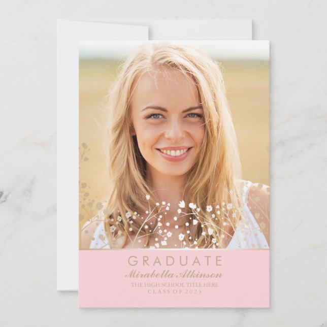 Invitación del Partido de Graduación de Fotografía (Anverso)