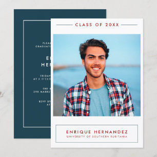 Invitación del partido de graduación de fotografía