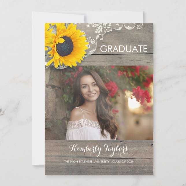 Invitación del Partido de Graduación de Fotografía (Anverso)