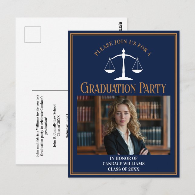 Invitación del partido de graduación de la Escuela (Anverso / Reverso)