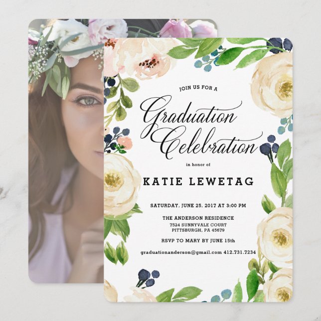 INVITACIÓN DEL PARTIDO DE GRADUACIÓN DE LA FLORAL  (Anverso / Reverso)