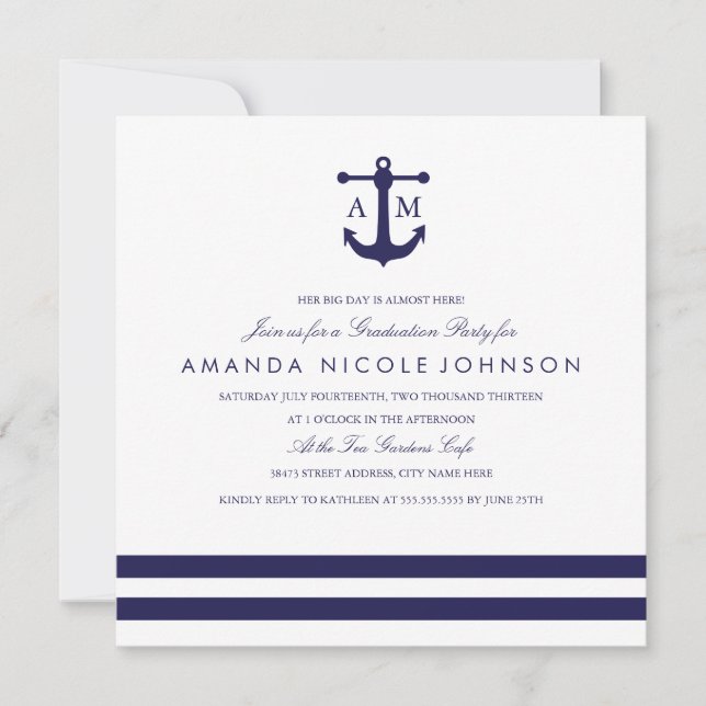 Invitación del partido de graduación de la Marina  (Anverso)