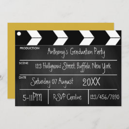 Invitación del partido de graduación de películas