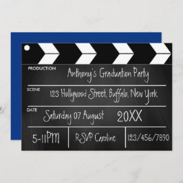 Invitación del partido de graduación de películas