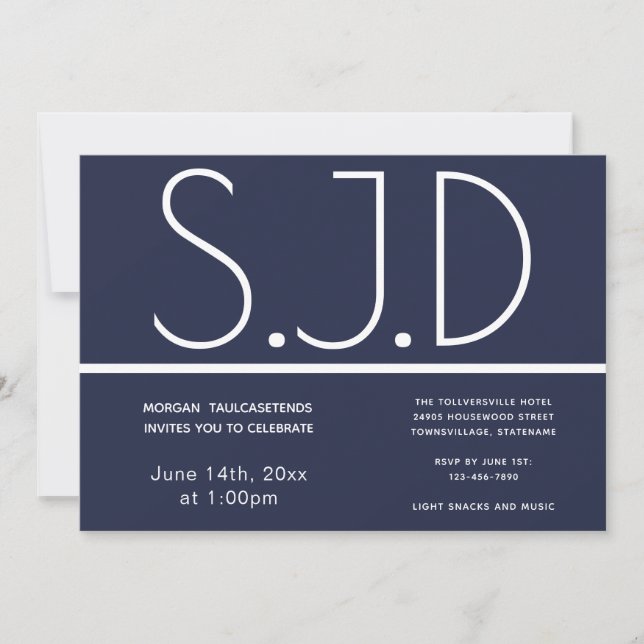 Invitación del partido de graduación de S.J.D (Anverso)