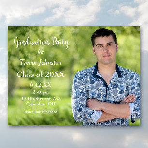 Invitación del Partido de Graduación de Texto Blan
