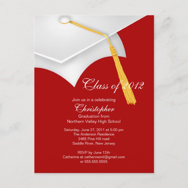 Invitación del Partido de Graduación del Cabo Blan (Anverso)