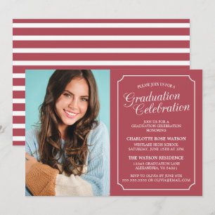 INVITACIÓN DEL PARTIDO DE GRADUACIÓN ELEGANTE DE M