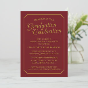 INVITACIÓN DEL PARTIDO DE GRADUACIÓN ELEGANTE DE M