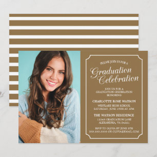 INVITACIÓN DEL PARTIDO DE GRADUACIÓN ELEGANTE DE M