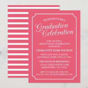 INVITACIÓN DEL PARTIDO DE GRADUACIÓN ELEGANTE DE M